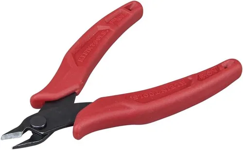 Vista 3 de Klein Tools D275-5 Alicates de corte diagonal, fabricados en EE. UU., micro alicates de alambre y alicates de corte de bridas ajustables compactos
