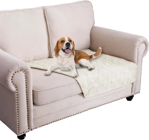 Vista 121 de Ameritex Manta Impermeable Reversible Cubierta para Cama de Perro Manta para Mascotas para Muebles Cama Sofá Sillón