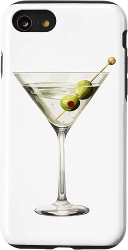 Vista 18 de Martini Glass Green Olive Bartender Vodka Gin Cocktail Drink Case para iPhone 17
