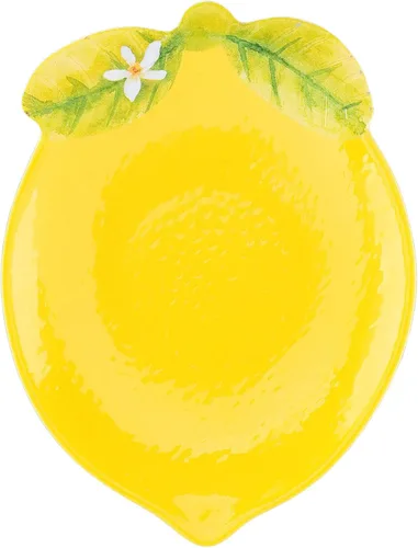 Vista 6 de UP Platos de postre de melamina en forma de limón, platos de aperitivo de 5 pulgadas, platos pequeños para servir, platos de fiesta para aperitivos