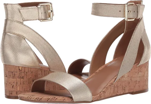 Vista 10 de Aerosoles Sandalia de cuña para mujer, dorado metálico, 9