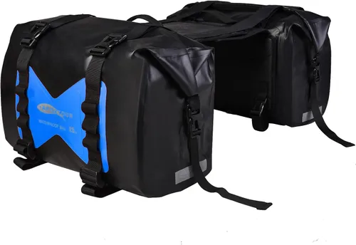 Vista 9 de 30L Bolsas de equipaje para motocicleta para viajes en moto - Bolsas de alforjas para motocicletas - Bolsa desmontable para scooter, Honda, Suzuki