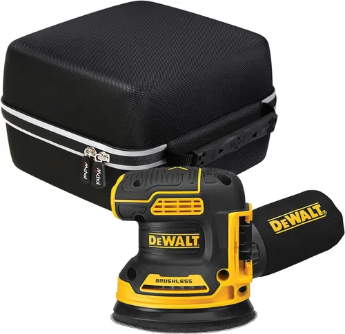 Vista 4 de Mchoi Estuche rígido portátil compatible con la herramienta de lijadora orbital DEWALT 20V MAX DCW210B, solo funda