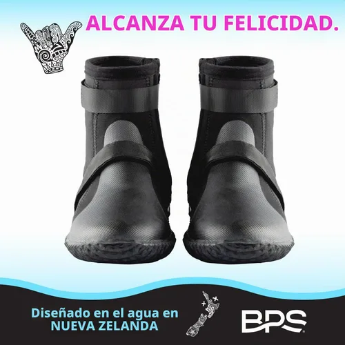 Vista 5 de BPS Botas de Buceo con Suela de Goma Antideslizante para Deportes Acuáticos 3mm 5mm 7mm Botas de Neopreno para Buceo, Esnórquel, Surf, Rafting