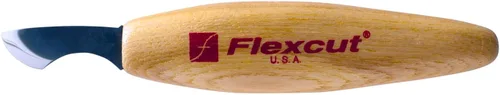 Vista 18 de FLEXCUT Cuchillos para tallado de madera Cuchillo para tallado de astillas Hoja de acero 1095 con alto contenido de carbono Mango ergonómico