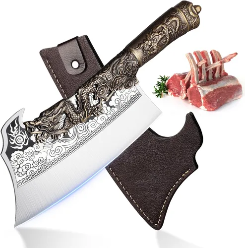 Vista 10 de Cuchillo de corte de hueso ROCOCO - Hacha de hueso de carne de cocina