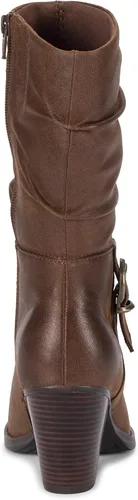 Vista 4 de BareTraps Cheyenne - Botas para mujer color marrón talla 6 M BT29412 Marrón cepillado Brush Brown