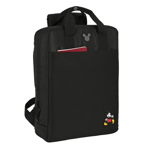 Vista 4 de Mochila para Portátil Mickey Mouse Clubhouse Negro 29 x 39 x 11 cm
