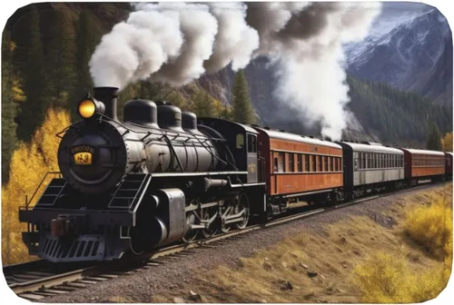 Vista 8 de UNIOND Tapete absorbente antideslizante con estampado de tren de locomotora de vapor, 24 x 16 pulgadas, de franela, lavable, para interiores
