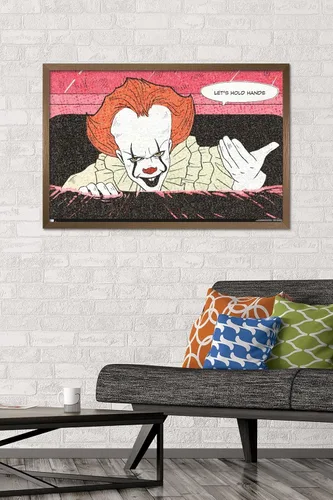 Vista 2 de Trends International IT - Póster de pared con texto en inglés "Let's Versión con marco de bronce