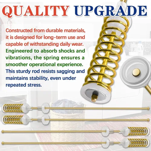 Vista 3 de WA45M7050AW/A4 WA456DRHDWR/AA WA50R5200AW/US WA50R5400AV/US WA456DRHDSU/AA Barras de suspensión para lavadora, 25.6 pulgadas aptas para lavadora
