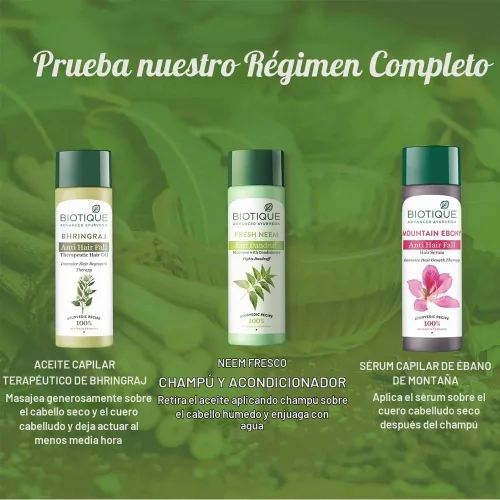 Vista 9 de Biotique Bio Neem Margosa Champú y Acondicionador Anticaspa, 6.1 fl oz