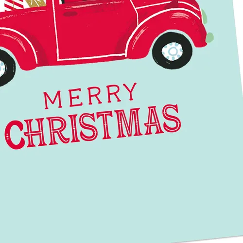Vista 5 de Hallmark - Tarjetas de Navidad (6 tarjetas con sobres) Papá Noel conduciendo un auto rojo