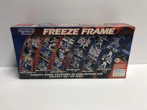 Vista 4 de Mike Piazza Los Angeles Dodgers FREEZE FRAME juego de figuras de acción 1997 SLU Edition