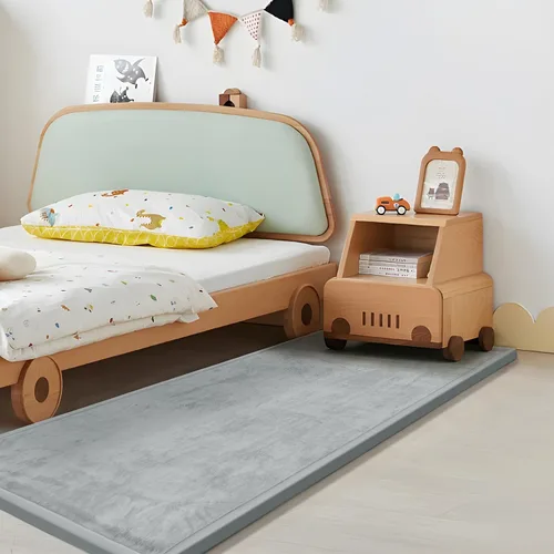 Vista 41 de Huloo Sleep - Tapete de juego para la habitación de bebés y niños pequeños, anticaídas, de espuma elástica de 1.3" de grosor, 28" x 72", terciopelo
