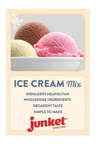 Vista 4 de junket Ice Cream Mix Bundle – 2 Vainilla, 2 Chocolate, 2 fresa (6 Total)