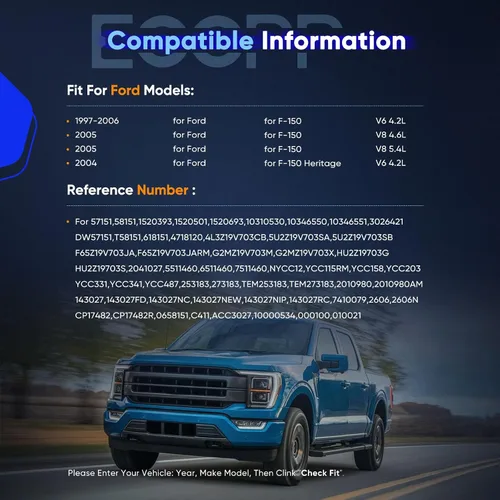 Vista 2 de ECCPP Compresor de CA 1997-2006 apto para Ford para F-150 para F-150 Heritage 4.2L