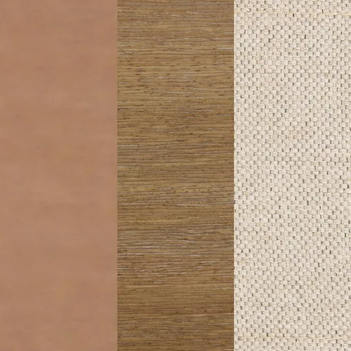 Vista 9 de Nathan James Linus - Silla de comedor tapizada moderna con patas de goma maciza en un acabado marrón cepillado con alambre, marrón claro Marrón