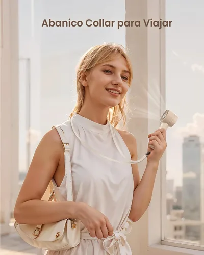 Vista 6 de Mini ventilador turbo portátil de mano, dispositivo de enfriamiento personal de alta velocidad de 4 velocidades [máximo 16 horas], bolsa recargable