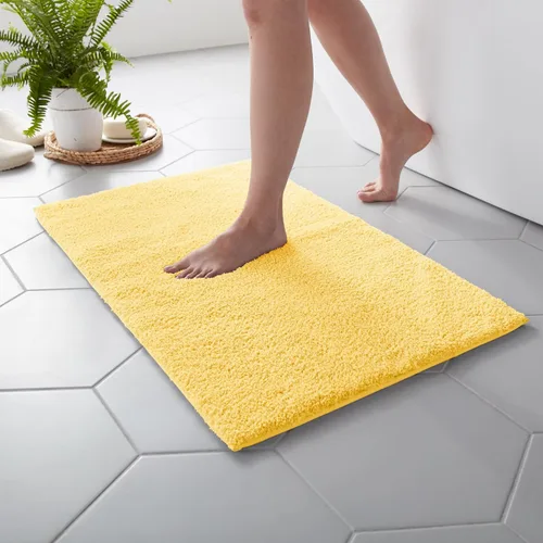 Vista 9 de MARTHA STEWART Drylon - Alfombra de baño de microfibra – 1 pieza, felpa ultrasuave, antideslizante, gruesa, alfombras de baño lavables, accesorios