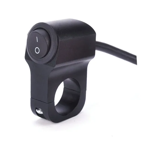 Vista 6 de Interruptor de control impermeable para manillar de motocicleta de 12 V, aluminio CNC para manillar de menos de 7/8 pulgadas, 0.906 in (0.866 in)