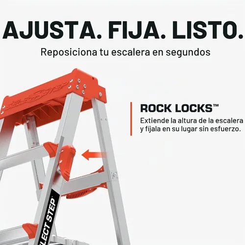 Vista 4 de Little Giant Select Step 6-10 ft Stepladder, Airdeck Accessory, 15109-001