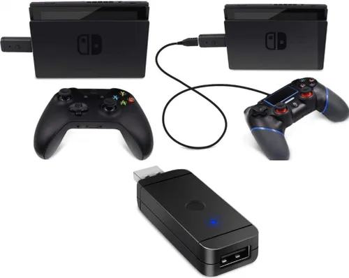 Vista 3 de Adaptador de controlador de sistema múltiple USB Jys PC, interruptor PS3