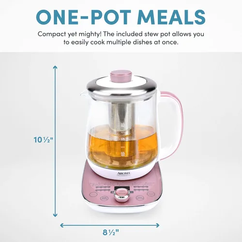 Vista 4 de Hervidor de agua Nutri-Water 16 en 1, té verde, té de frutas, té de flores, recetas tradicionales asiáticas