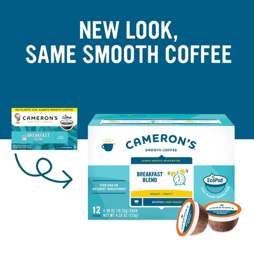 Vista 3 de Cameron's Coffee Breakfast Blend - Cápsulas de una sola porción, 12 unidades, paquete de 1