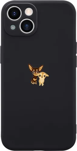 Vista 16 de Funda Graciosa de Chico para iPhone 11, Funda Líquida de Silicona de Gel Suave de Caucho Mate con Forro de Microfibra, Funda Protectora Divertida