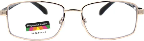 Vista 2 de Lentes de lectura progresivos multienfoque, 3 potencias en 1 bisagra de resorte rectangular
