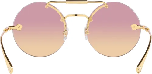 Vista 4 de Versace Gafas de sol para mujer marco dorado lentes naranja fucsia transparente 2205in