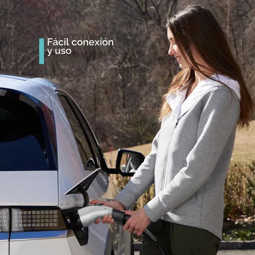 Vista 6 de Lectron Adaptador de carga Tesla a J1772 EV - Convertidor NACS, 48 Amp y 250V, compatible con conectores Tesla de alta potencia, cargadores