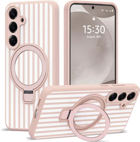 Vista 52 de SKYLMW Funda para Samsung Galaxy S23 con soporte, color negro