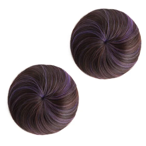 Vista 20 de 2 extensiones de moño de cabello, accesorio de peluca, extensiones de cabello rizado y ondulado, extensiones de cabello recogido, extensión de moño