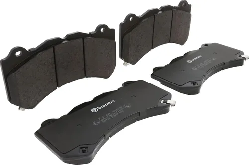 Vista 2 de Brembo P37018 Juego de pastillas de freno de disco delantero de acero de aleación Low-Met CADILLAC/CHEVROLET/DODGE/JEEP/NISSAN OE# 00K68144427AB