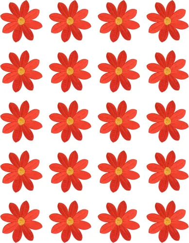 Vista 9 de 20 piezas de 2.7 pulgadas de margaritas grandes de hierro bordados con apliques florales para ropa, cortina, almohada, manta, adornos, zapatos