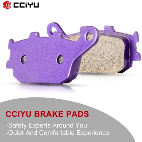 Vista 2 de CCIYU Pastillas de freno de motocicleta aptas para Honda, para Suzuki, para Yamaha, pastillas de freno traseras de fibra de carbono
