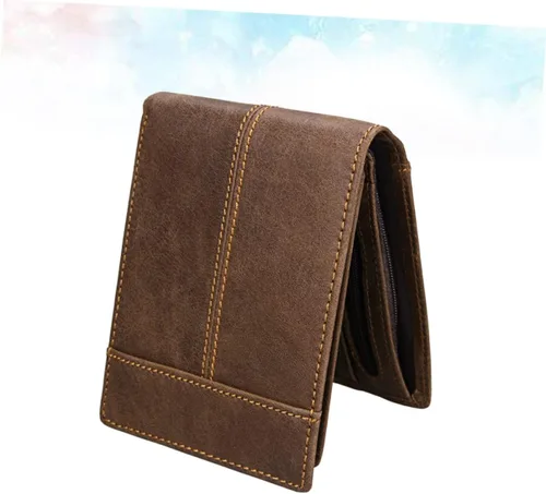 Vista 2 de VALICLUD 2 uds hombre monedero para hombre monedero moderno monedero delgado carteras para hombres hombres billetera plegable masculino titular