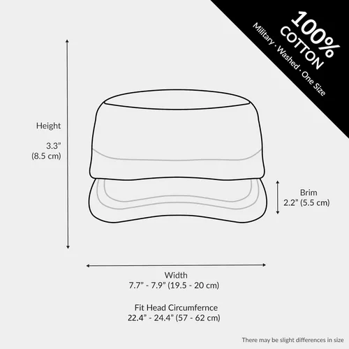 Vista 42 de The Hat Depot Cadet Military Army - Gorra de béisbol de algodón lavado con teñido anudado y algodón lavado básico y desgastado, gorra de algodón