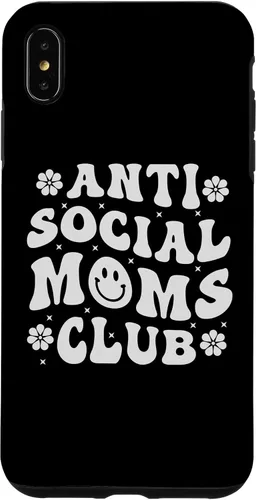 Vista 11 de iPhone 16 Anti Social Moms Club - Retro Funny Mom Life Mothers Day Mom Case