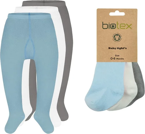 Vista 5 de 3 pares de medias de algodón orgánico para bebé niña y niño para invierno, leggings sin costuras, medias para recién nacidos, medias para niños
