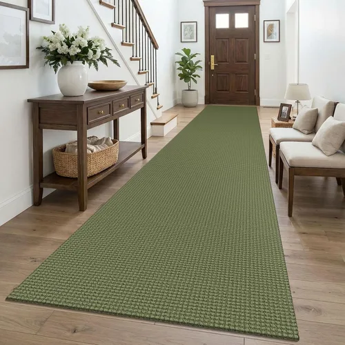 Vista 162 de KOZYFLY - Tapete para puerta de interior, lavable, pequeña, antideslizante, con respaldo de goma, felpudo de algodón para el hogar, color negro