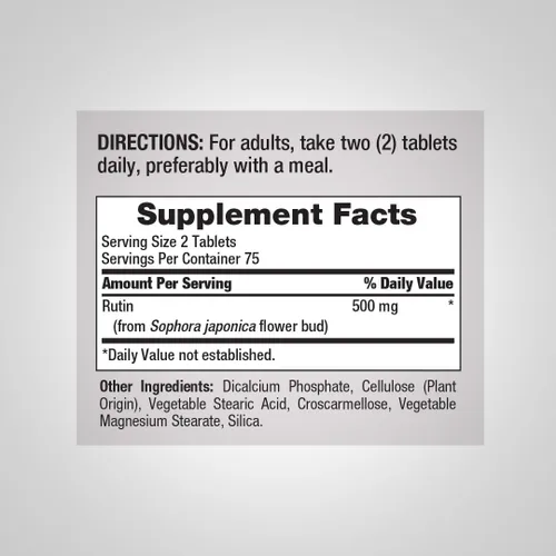 Vista 2 de Piping Rock Rutina 500mg 150 Tabletas