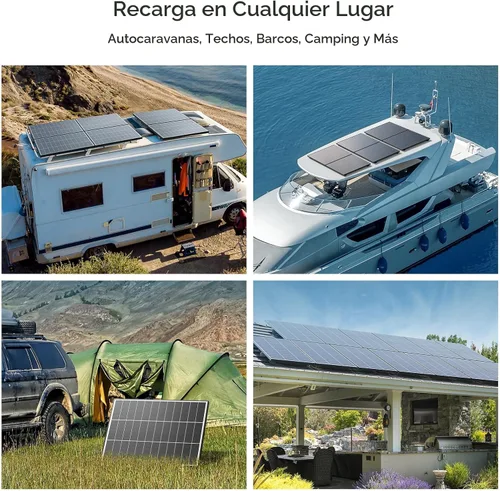 Vista 8 de N-Type 16BB - Panel solar de 100 W, panel solar de 100 W con 25% de módulo fotovoltaico monocristalino de alta eficiencia, compacto que ahorra