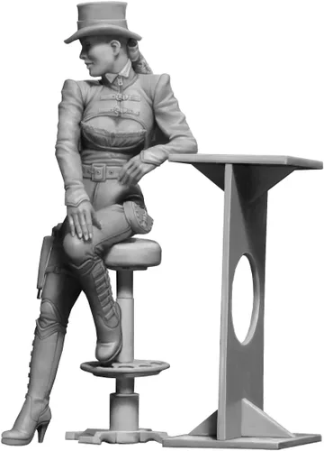 Vista 2 de Master box 1/24 amigos extraños serie 1 al final del universo, estafadora femenina Jacqueline plástico MB24033