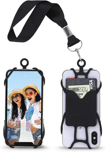 Vista 7 de Gear Beast Cordón para teléfono celular con correa ajustable para el cuello compatible con iPhone Galaxy y la mayoría de teléfonos inteligentes