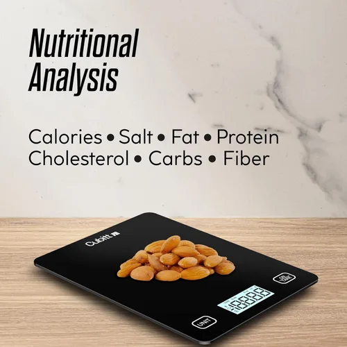 Vista 12 de Cubitt Báscula de cocina inteligente, báscula de alimentos Bluetooth con aplicación, color negro