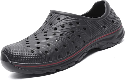 Vista 9 de CERYTHRINA Zuecos de jardín para hombre, zapatos transpirables para exteriores, sandalias de goma suave, zapatos de agua EVA para la playa