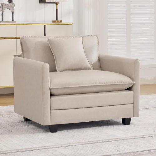 Vista 61 de Sofá modular en forma de nube de 113 pulgadas, sofás de asiento profundo de gran tamaño para sala de estar, sofá modular tapizado de chenilla